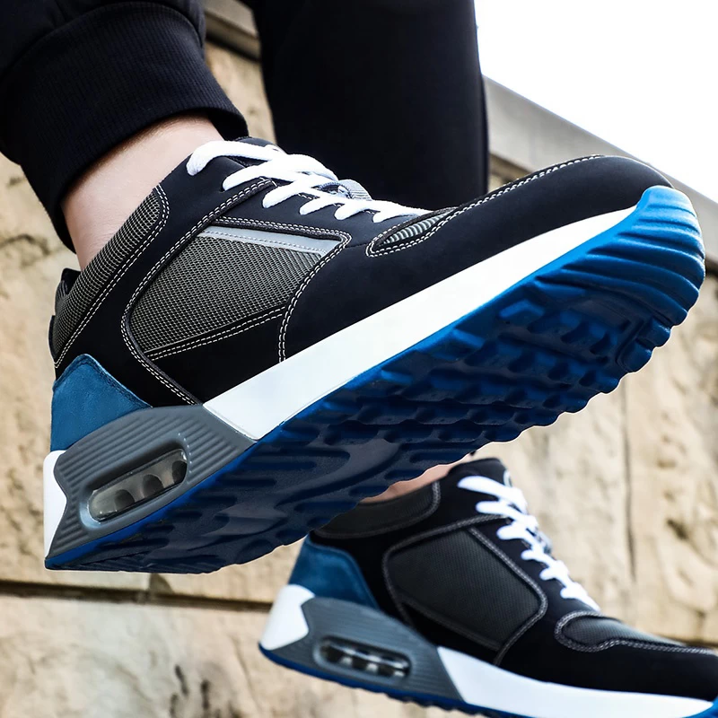1132 Zapatos de seguridad deportivos antideslizantes con punta de acero a prueba de pinchazos