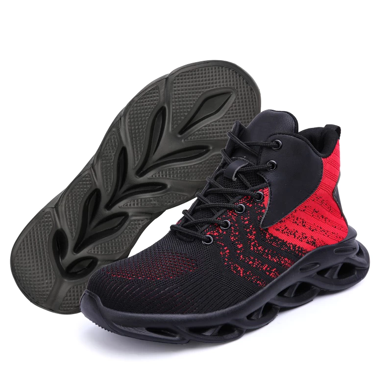 2075 zapatos de seguridad deportivos de moda antipinchazos con punta de acero y suela de EVA blanda para trabajo