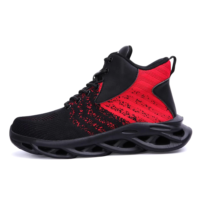2075 zapatos de seguridad deportivos de moda antipinchazos con punta de acero y suela de EVA blanda para trabajo