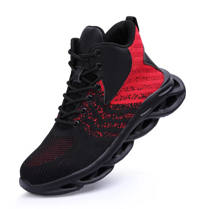 2075 zapatos de seguridad deportivos de moda antipinchazos con punta de acero y suela de EVA blanda para trabajo