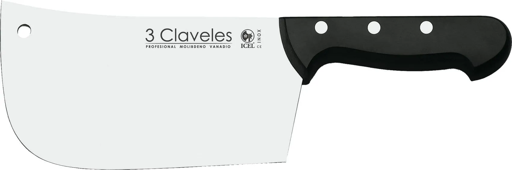 3 Claveles Hachuela Cocina Acero Inoxidable 18cm