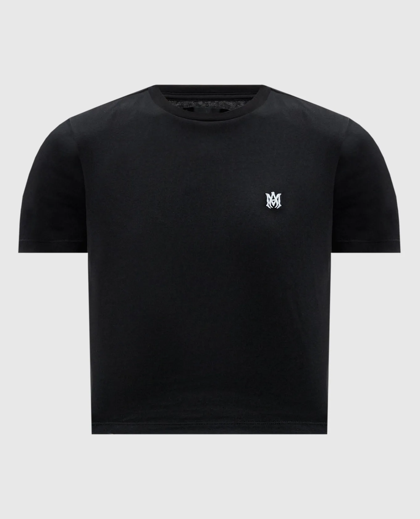 AMIRI Black MA EMBROIDERED BABY TEE