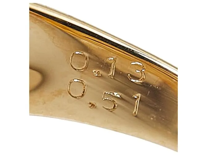 & Other Stories Anillo de base de oro con combinación de zafiro de 0.51 ct y diamante de 0.13 ct, talla 11.5 en excelente es