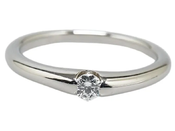 & Other Stories Anillo de platino Pt900 con diamante de 0.113 ct en excelente estado Plata 