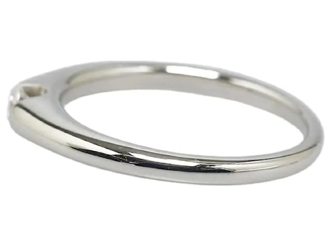 & Other Stories Anillo de platino Pt900 con diamante de 0.113 ct en excelente estado Plata 