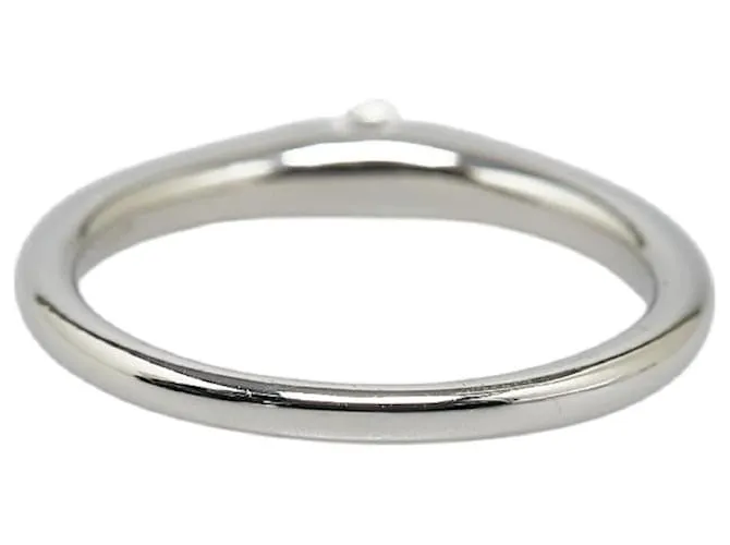 & Other Stories Anillo de platino Pt900 con diamante de 0.113 ct en excelente estado Plata 
