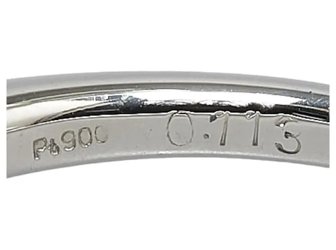 & Other Stories Anillo de platino Pt900 con diamante de 0.113 ct en excelente estado Plata 
