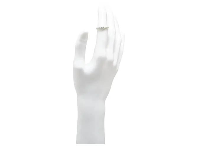 & Other Stories Anillo de platino Pt900 con diamante de 0.113 ct en excelente estado Plata 