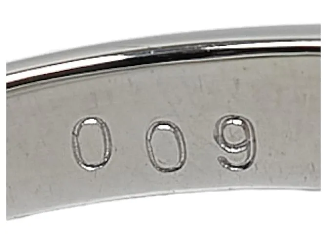 & Other Stories Anillo de platino Pt900 con esmeralda de 0.46 ct y diamante de 0.09 ct en excelente estado Plata 