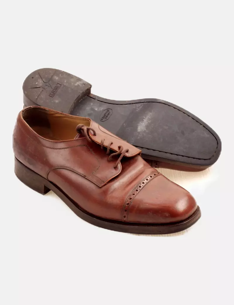 Angel infantes Zapato marrón cordones