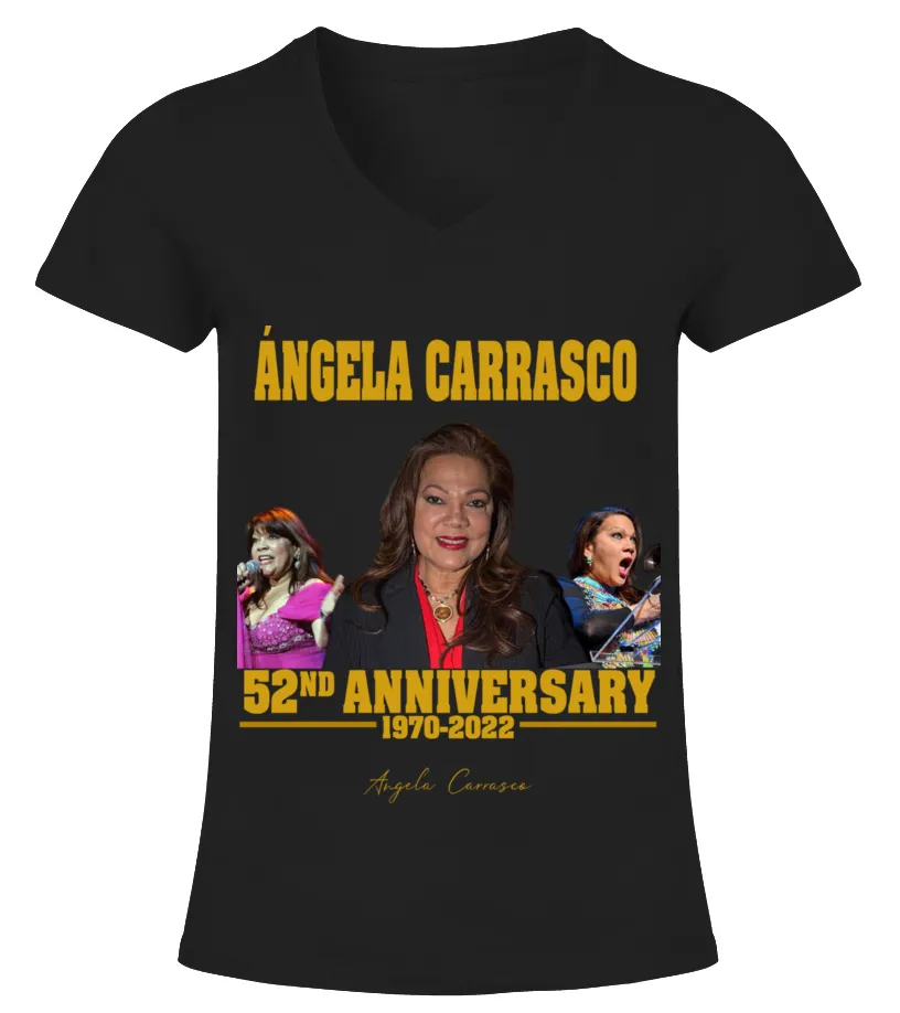 ANGELA CARRASCO 52ND ANNIVERSARY Camiseta cuello pico Mujer