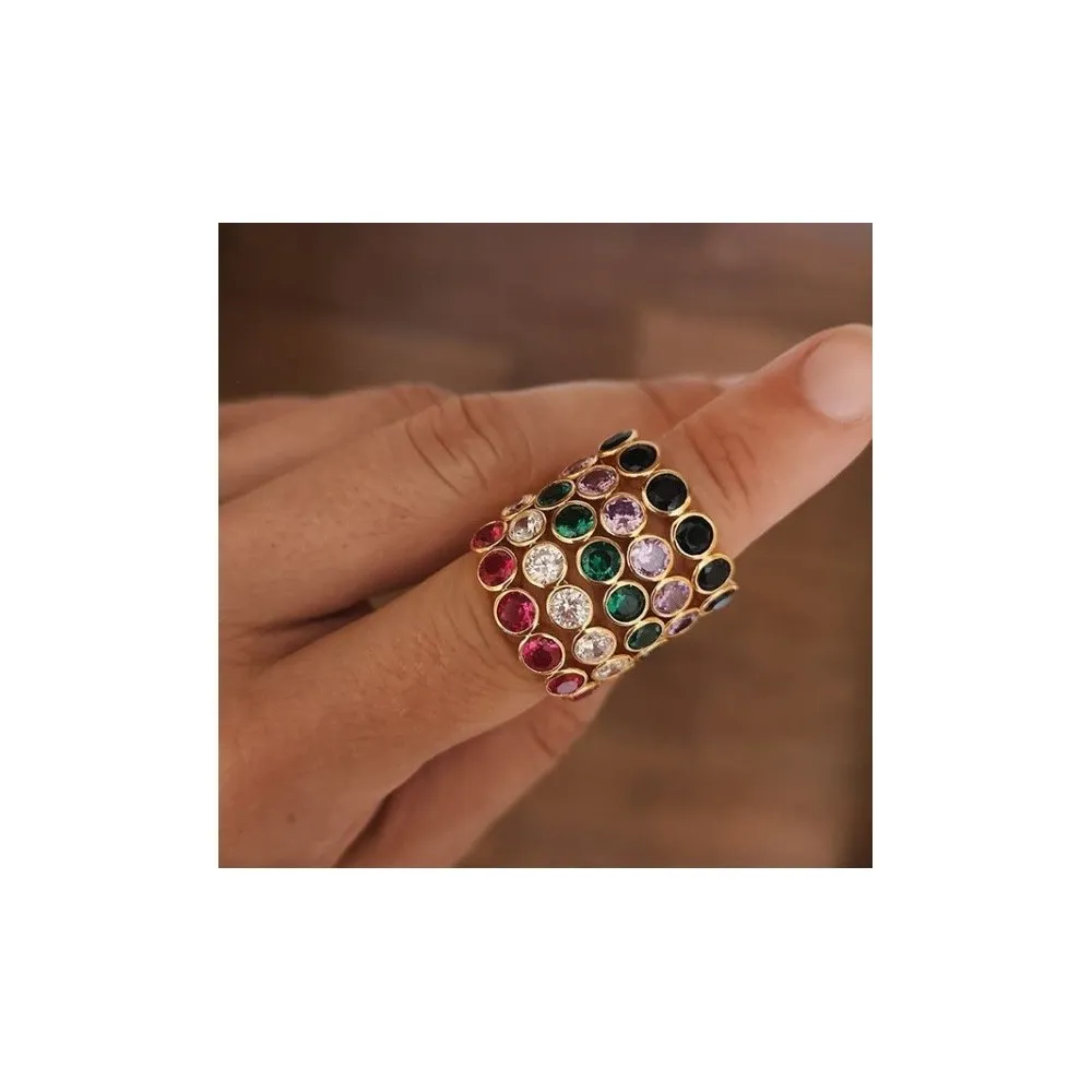 Anillo Carinne Blanco Oro