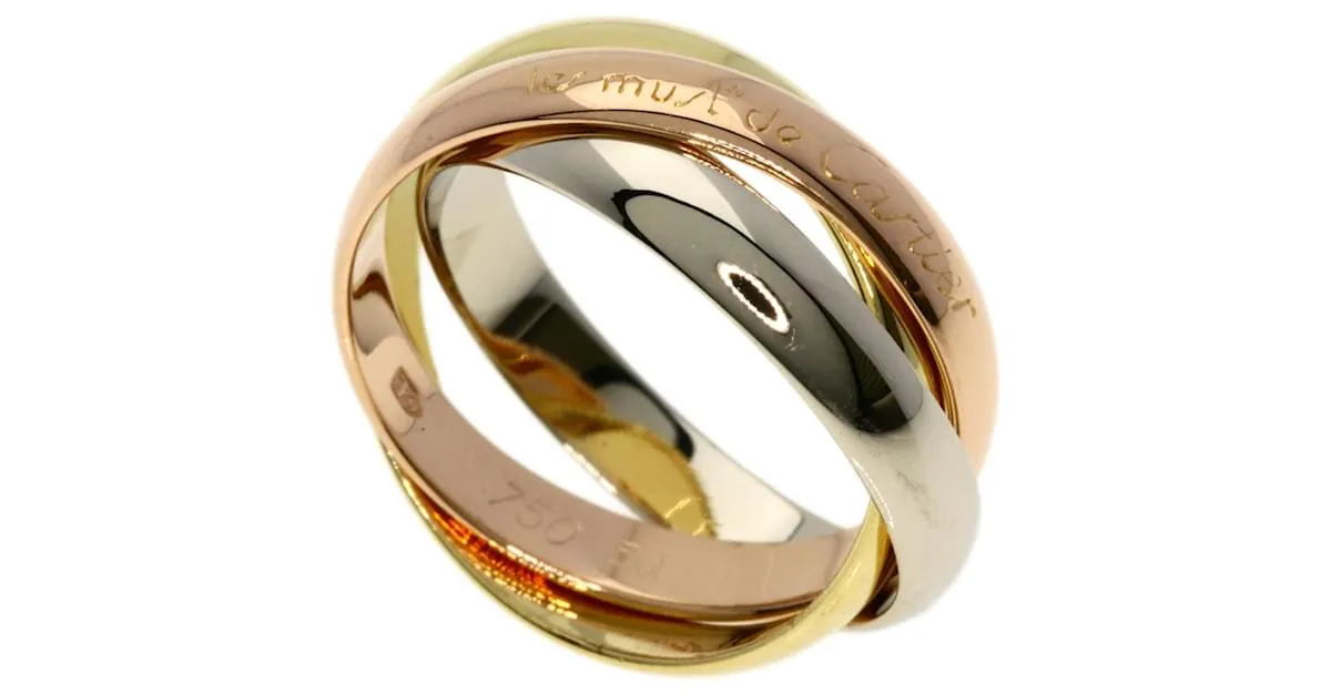 Anillo Cartier Trinity #50 Dorado 