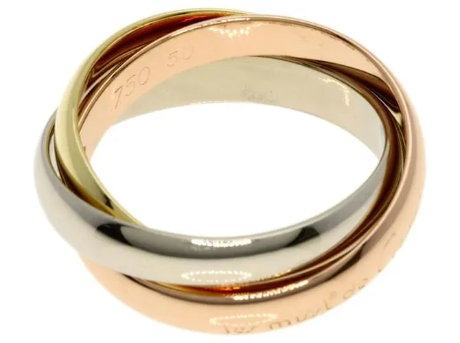 Anillo Cartier Trinity #50 Dorado 