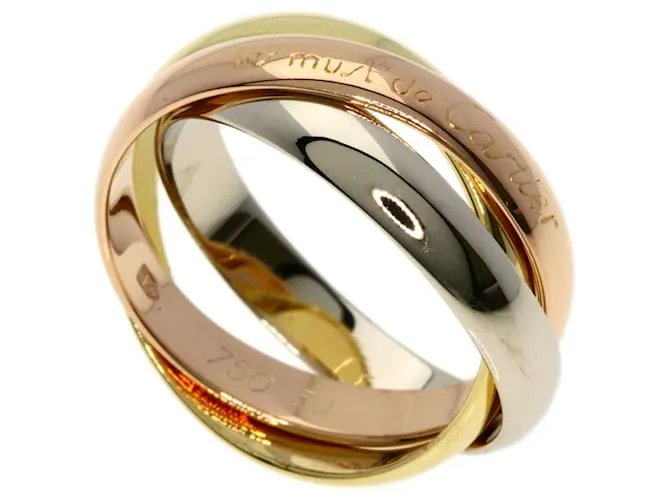 Anillo Cartier Trinity #50 Dorado 