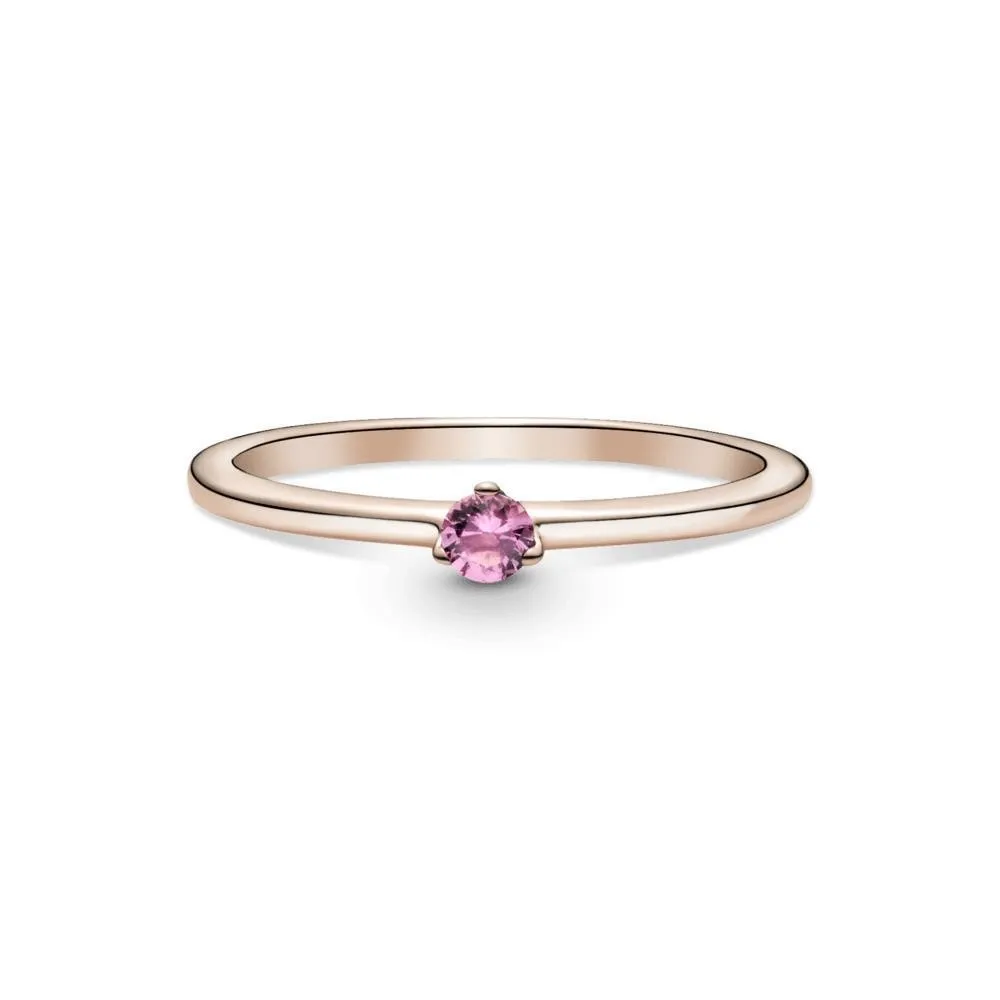 Anillo en Pandora Rose Solitario Rosa