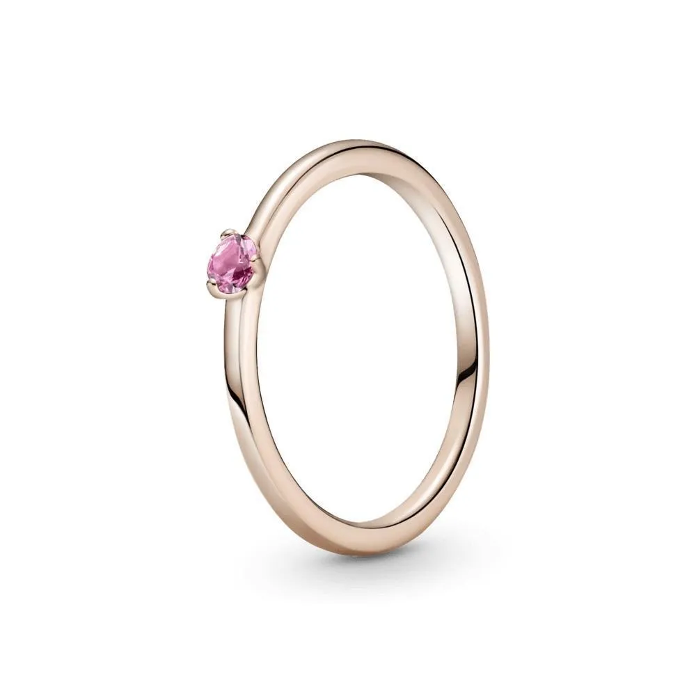Anillo en Pandora Rose Solitario Rosa