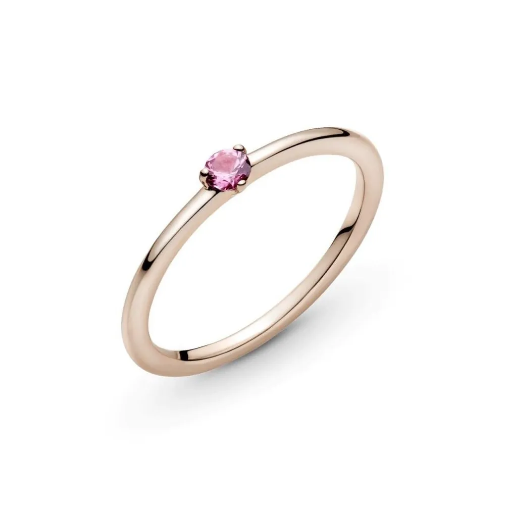 Anillo en Pandora Rose Solitario Rosa