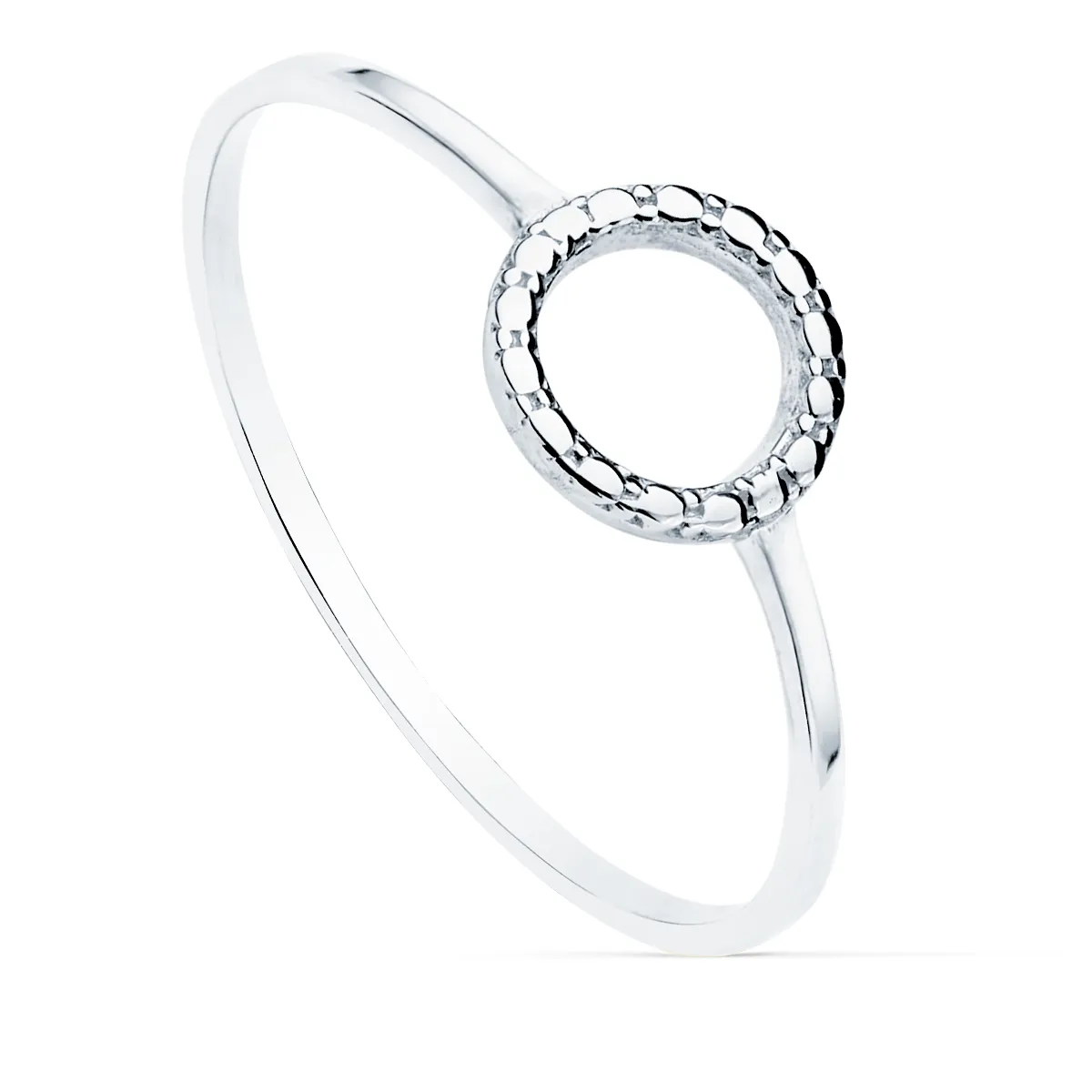Anillo Oro Blanco 7,5 mm.