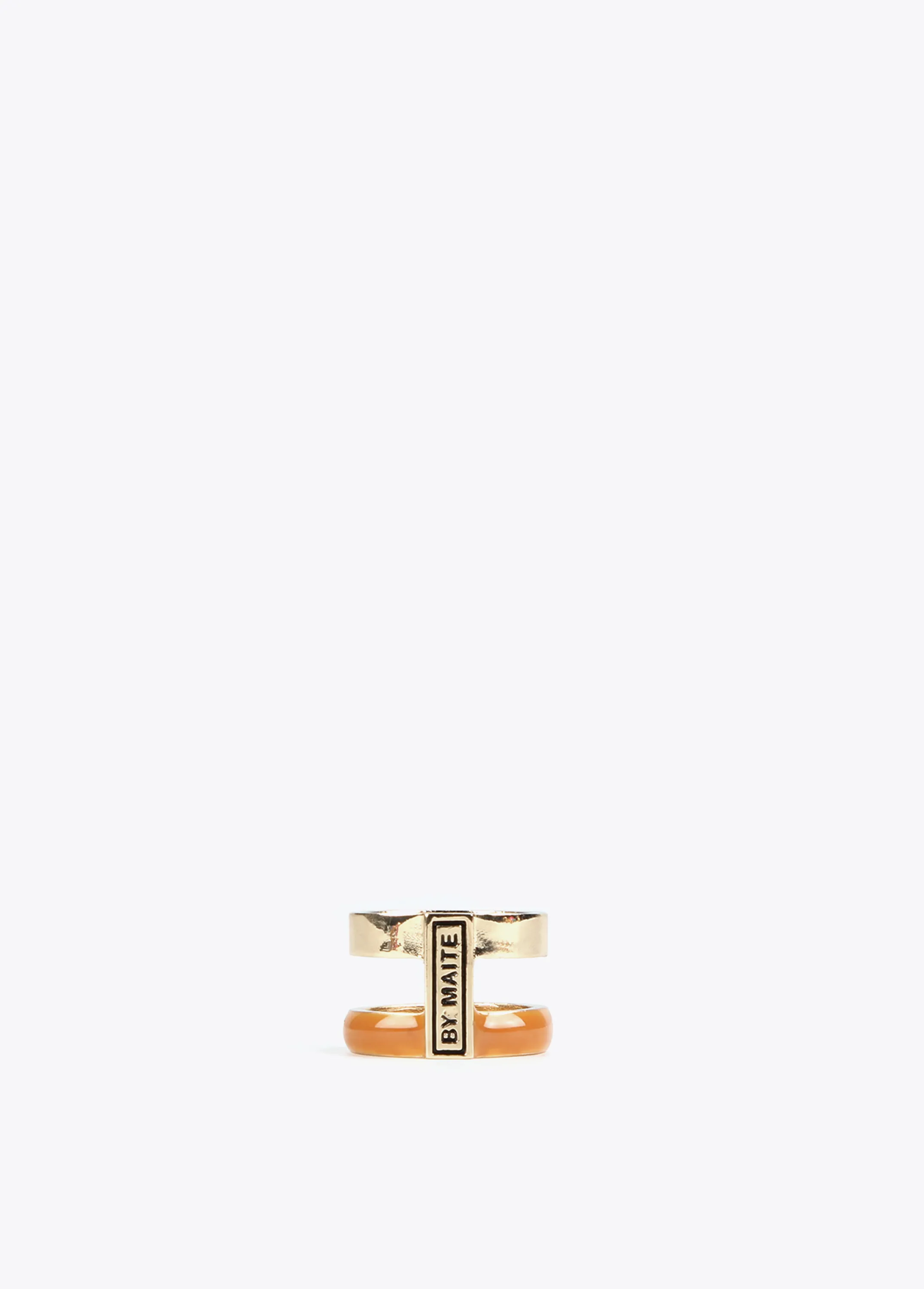 ANILLO SEMILACADO LOLA CASADEMUNT MARRON