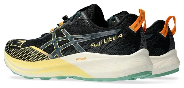 Asics Asics Fuji Lite 4 Negro Amarillo Zapatillas Trail Running