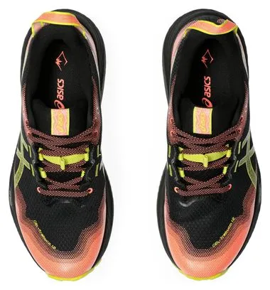 Asics Asics Gel Trabuco 12 Negro Rosa Amarillo Zapatillas Trail Running Mujer