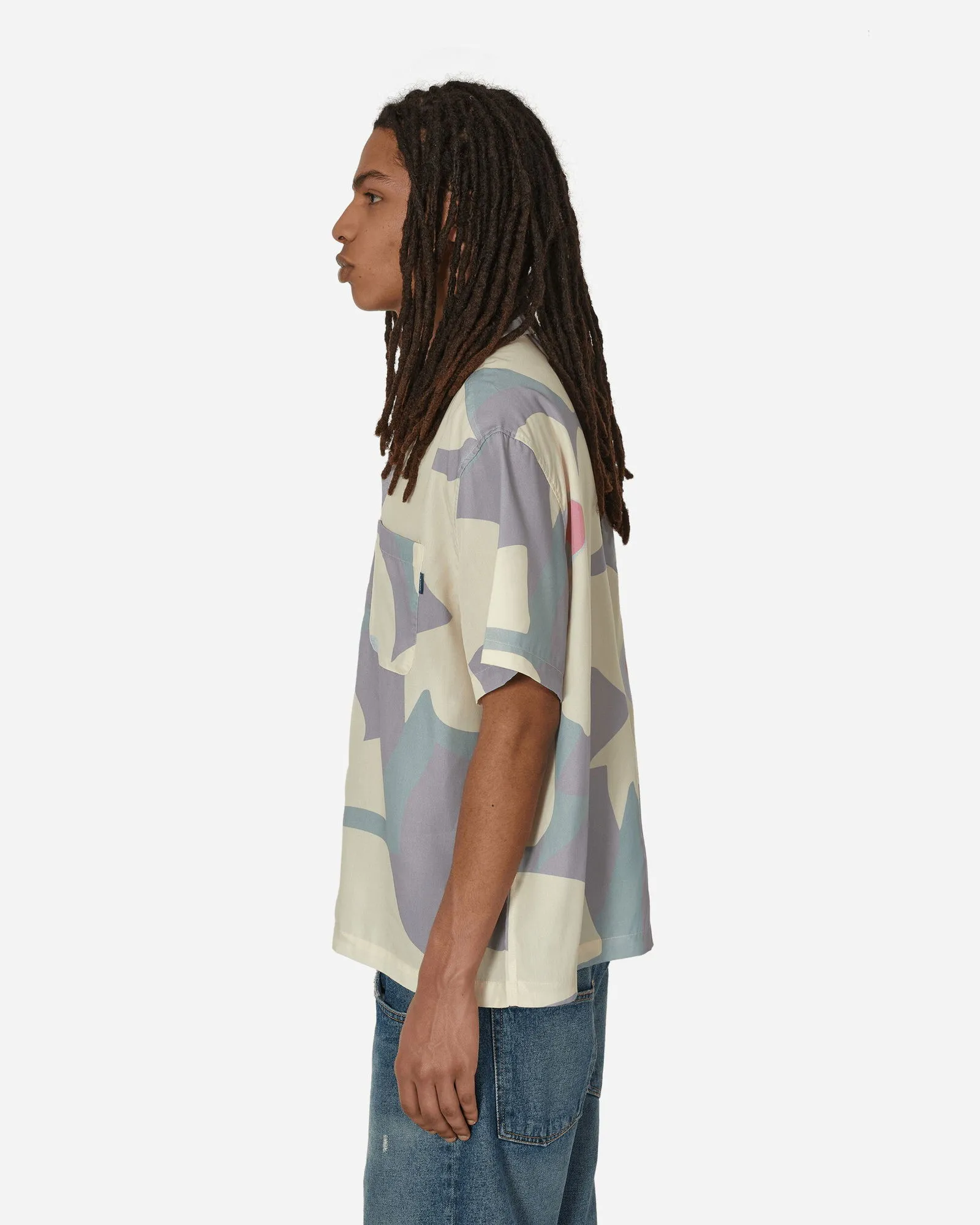 Awake NY Floral Camp Shirt Grey