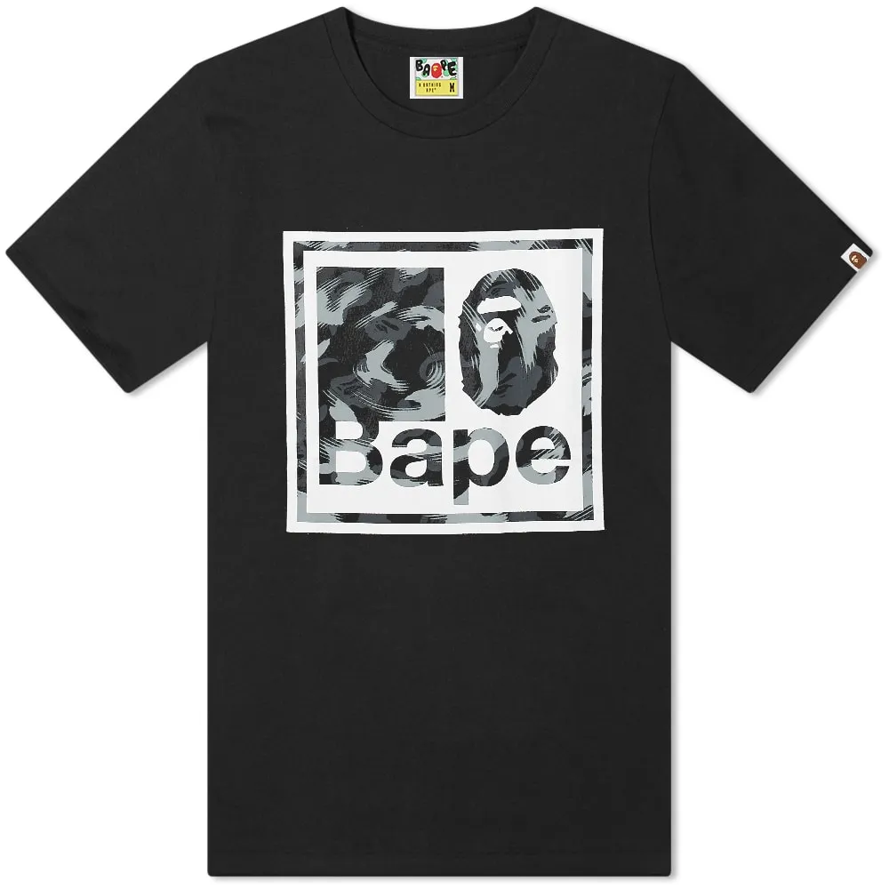 BAPE Stroke Camo Bape Quadrangle Tee