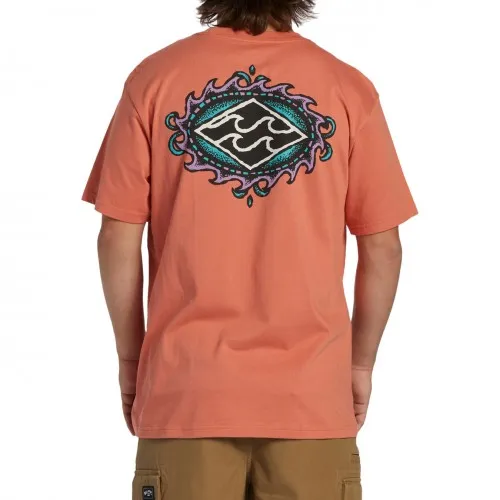 Billabong Crayon Wave Tee Coral