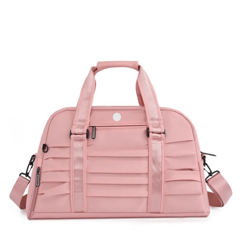 Bolso de lona yoga mano gimnasio fitness arrugas viajes al aire libre bolsos de hombro de 6 colores