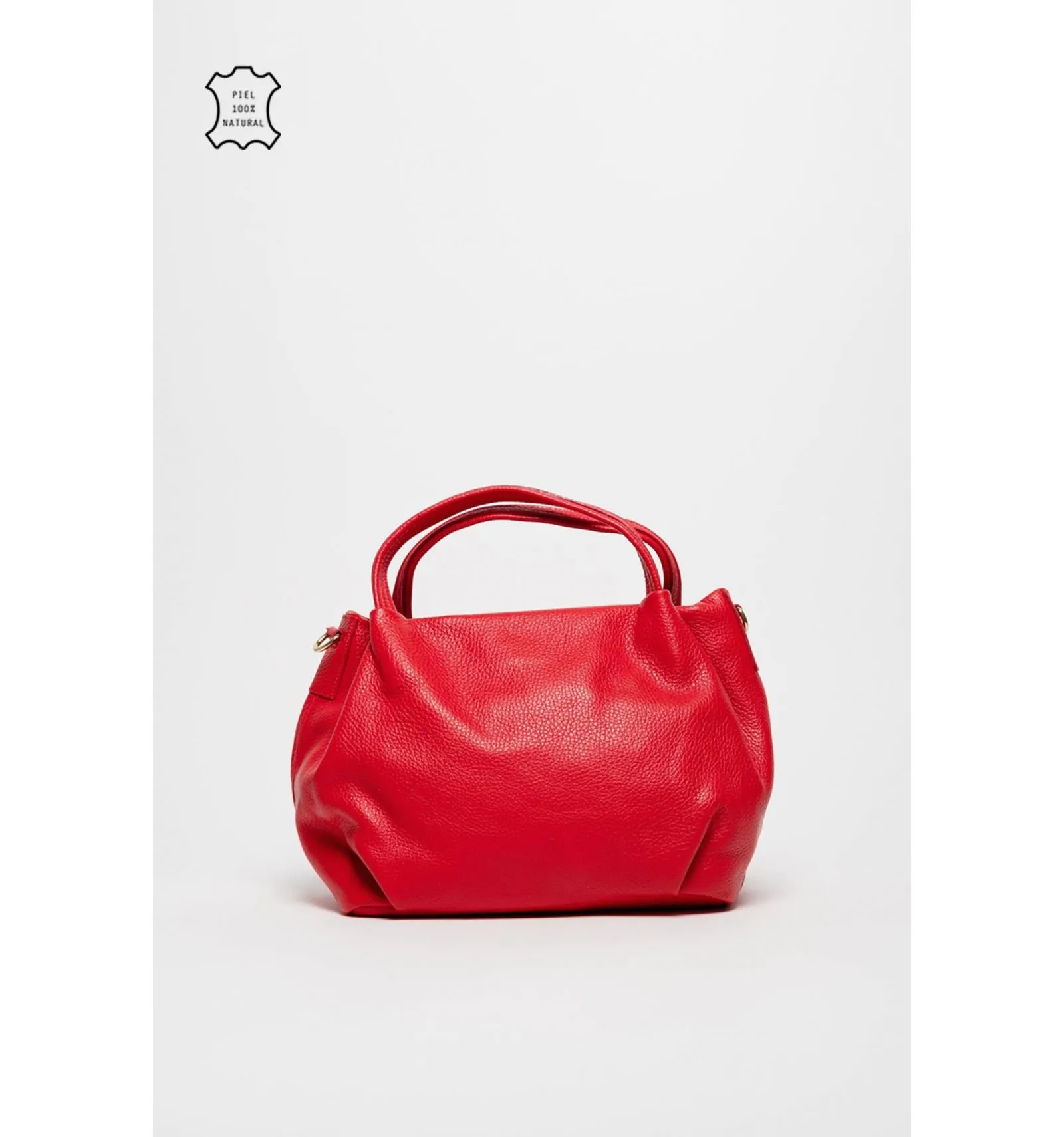 BOLSO DE PIEL HIPENO  ROJO