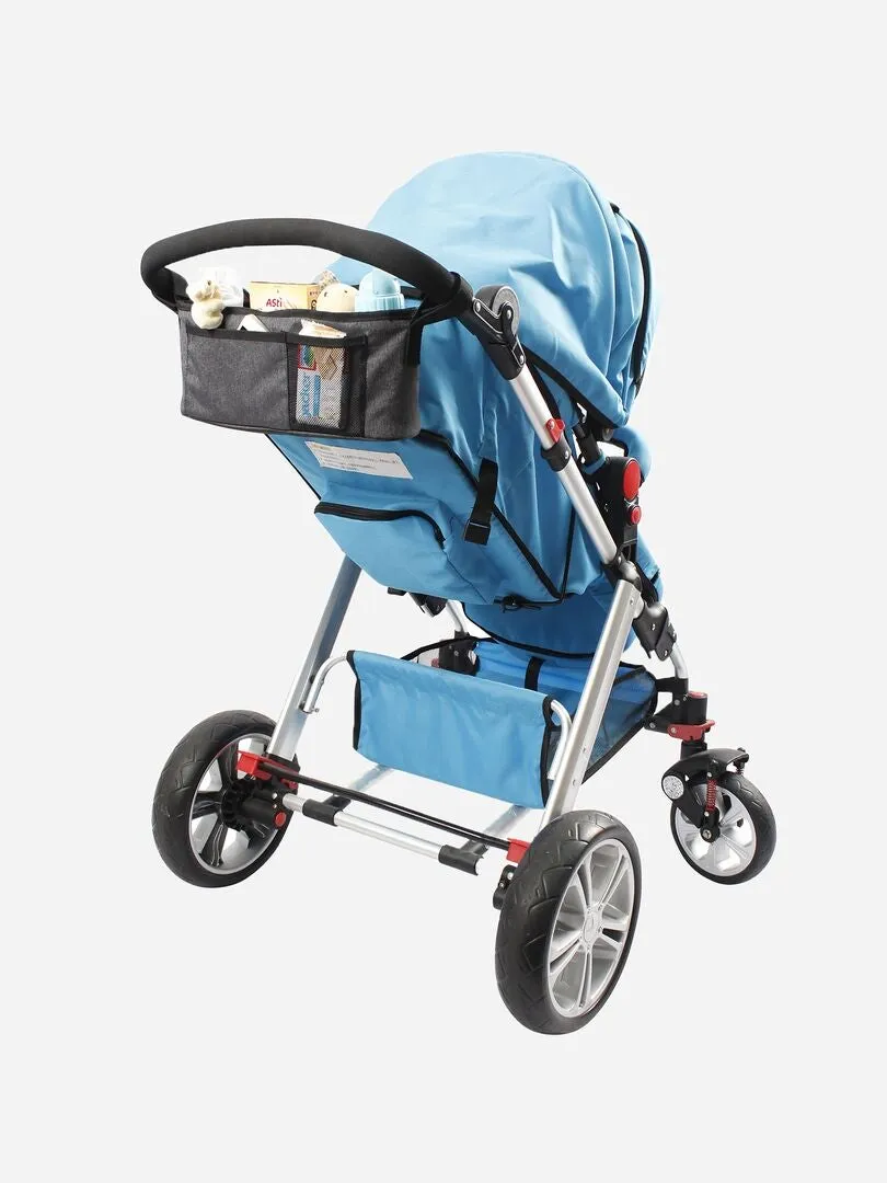 BOLSO PARA CARRITO + PORTAVASOS  GRIS