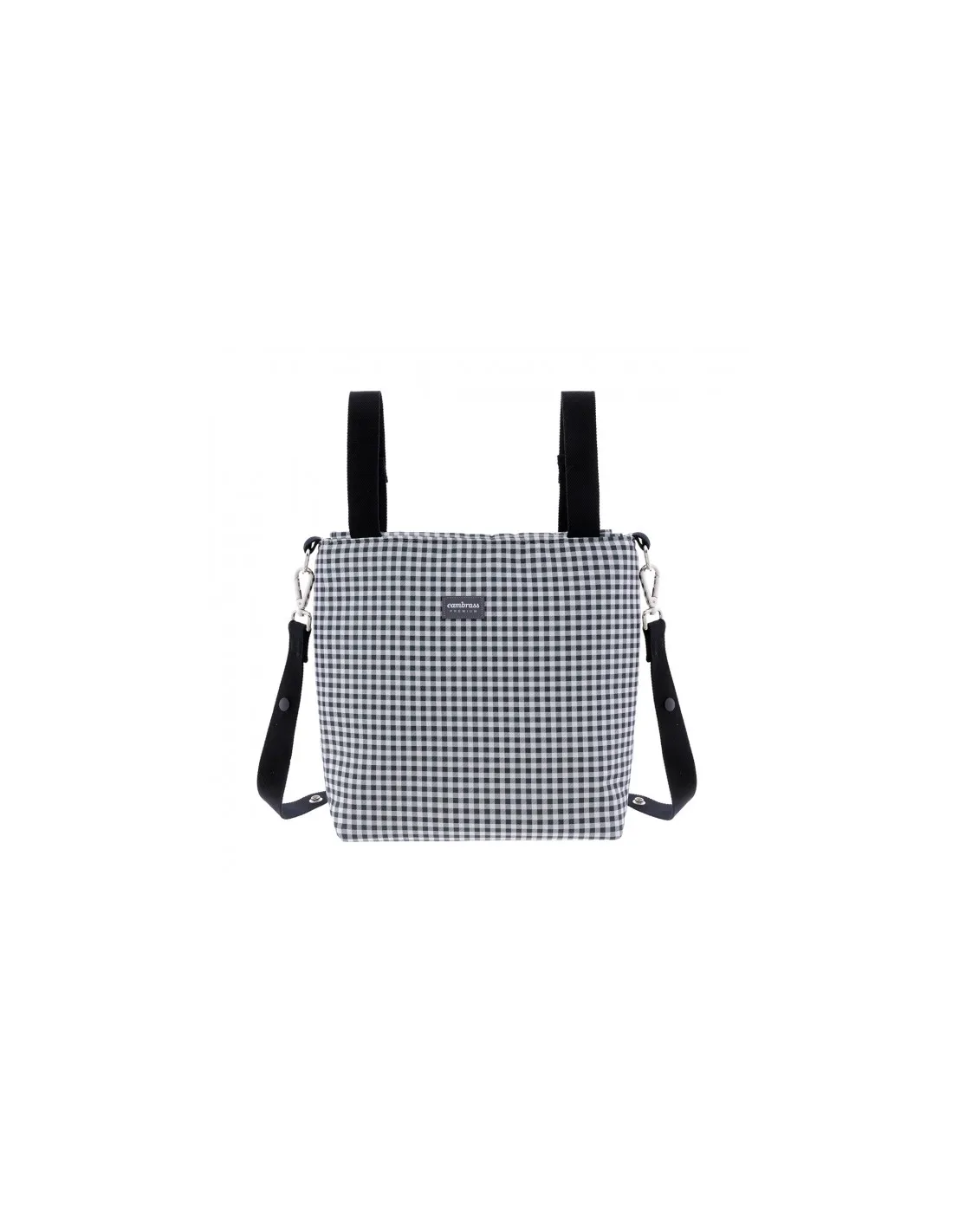 Bolso Talega Vichy negro de Cambrass