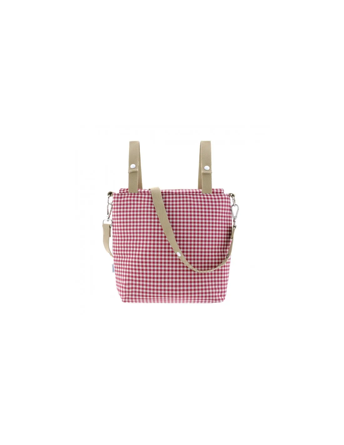 Bolso Talega Vichy rojo de Cambrass