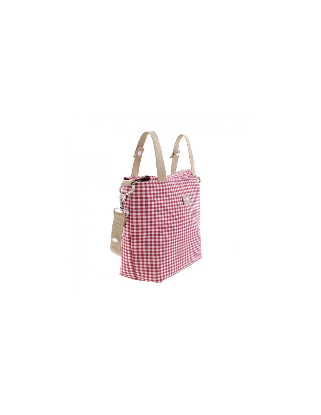 Bolso Talega Vichy rojo de Cambrass