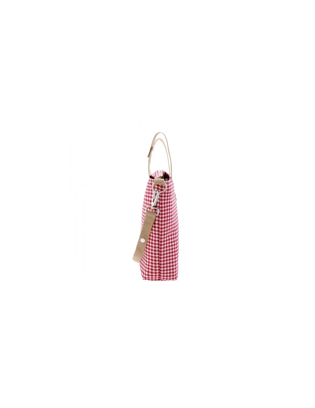 Bolso Talega Vichy rojo de Cambrass