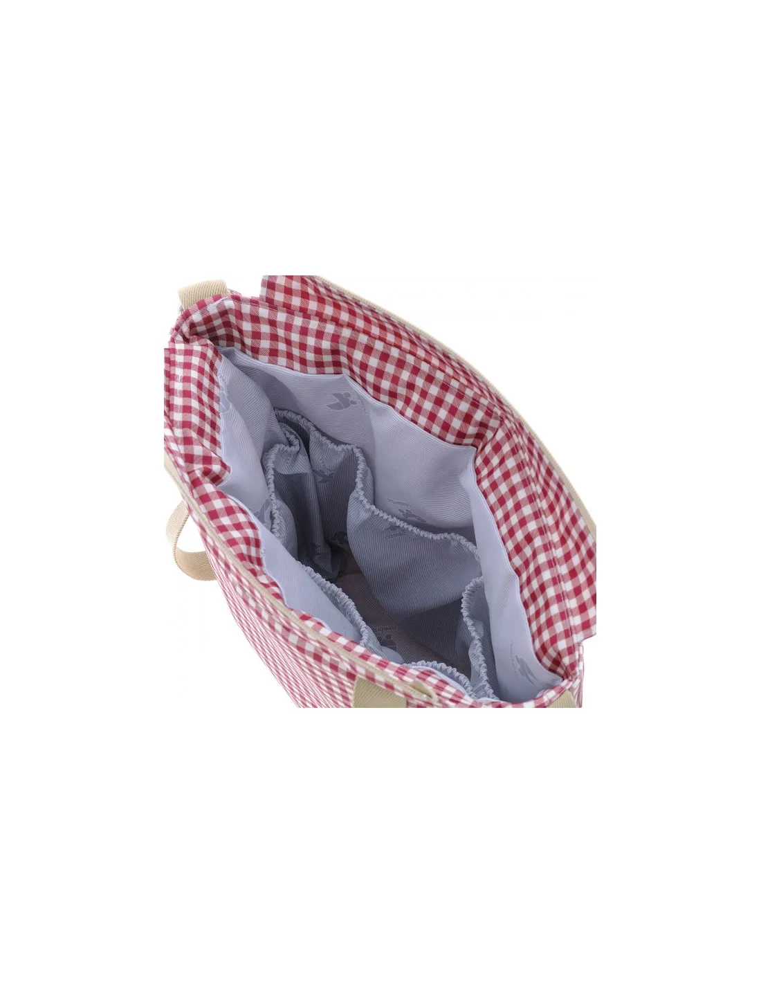 Bolso Talega Vichy rojo de Cambrass
