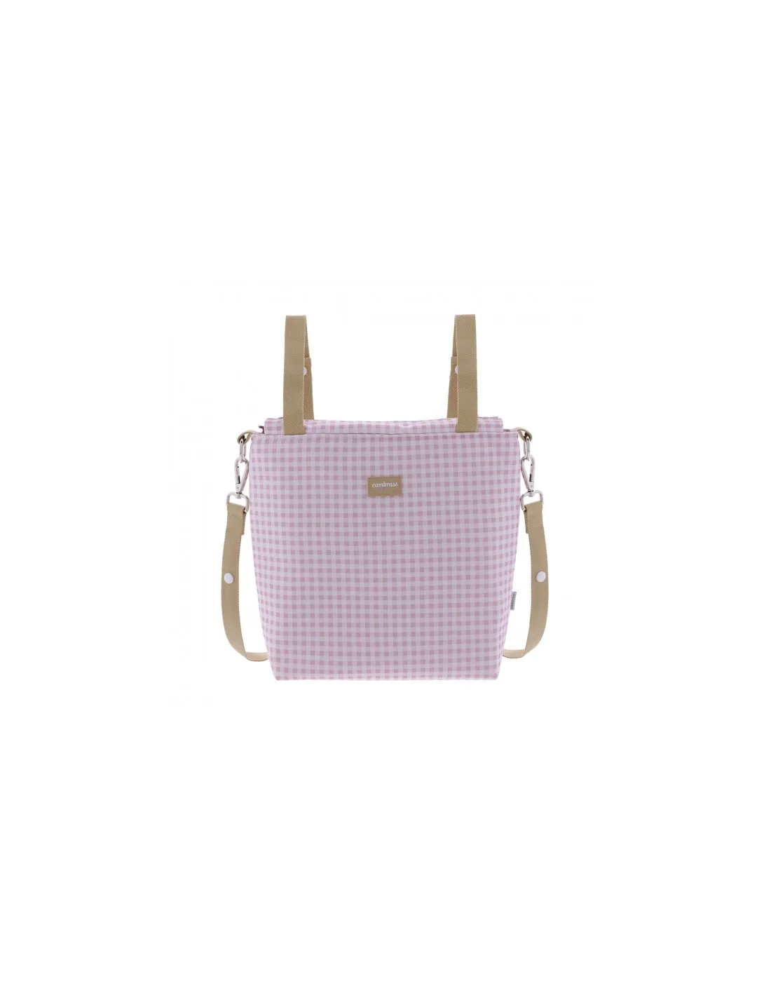 Bolso Talega Vichy rosa de Cambrass