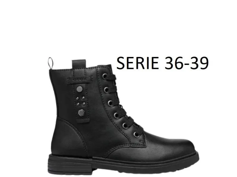 BOTA DE CORDONES ECLAIR GEOX EN COLOR NEGRO J469QM