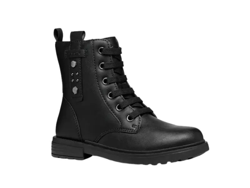 BOTA DE CORDONES ECLAIR GEOX EN COLOR NEGRO J469QM