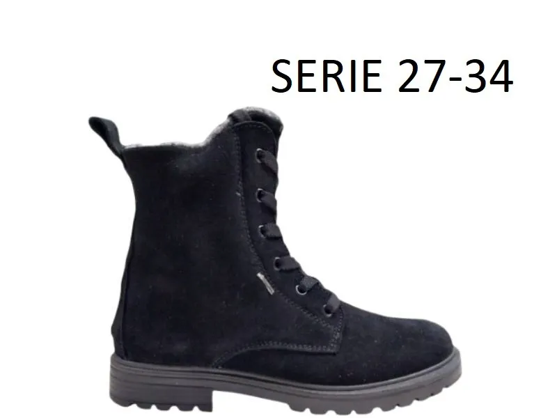 BOTA DE CORDONES Y GORETEX TÉRMICO PRIMIGI EN SERRAJE NEGRO 6874511