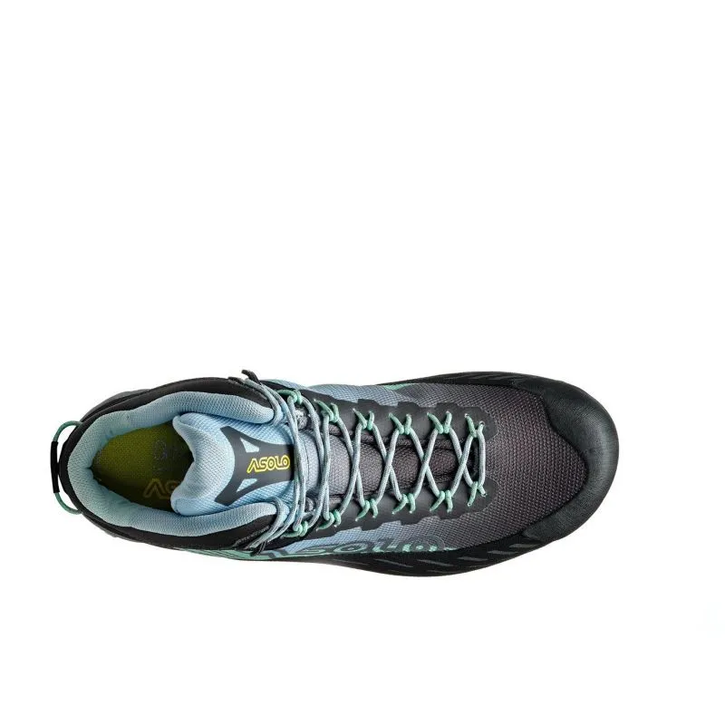 Bota de montaña para mujer Asolo ELDO MID GV ML (BROOK GREEN/BLUE FOG)
