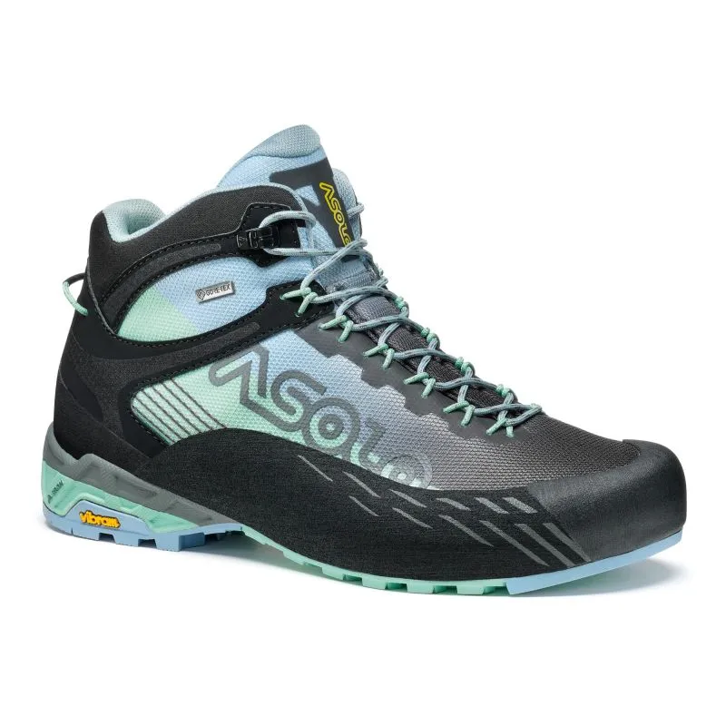 Bota de montaña para mujer Asolo ELDO MID GV ML (BROOK GREEN/BLUE FOG)