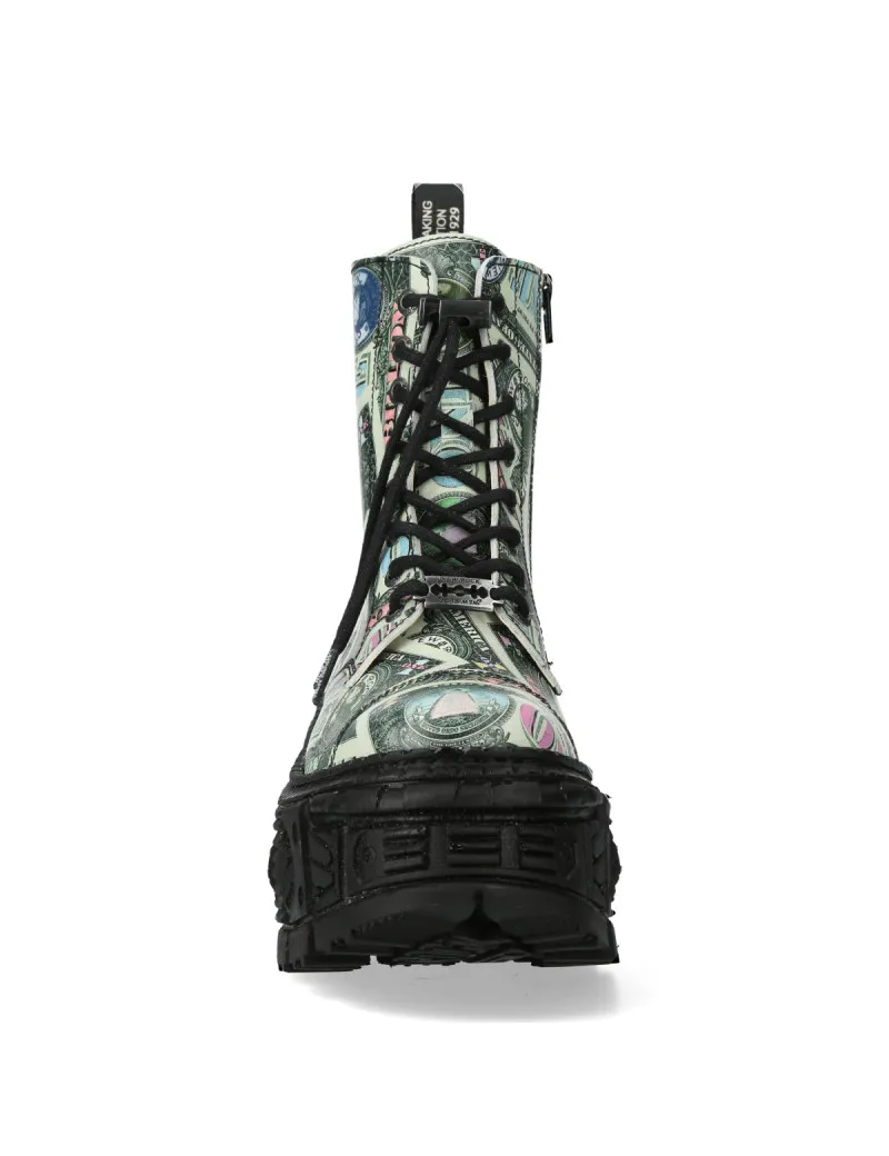 Botas billete 1 billon urbanas con plataforma