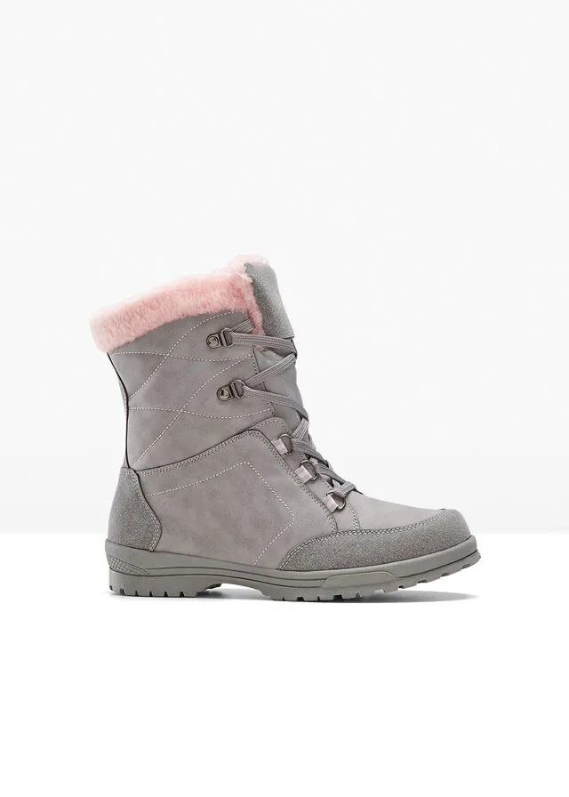 Botas con cordones Gris
