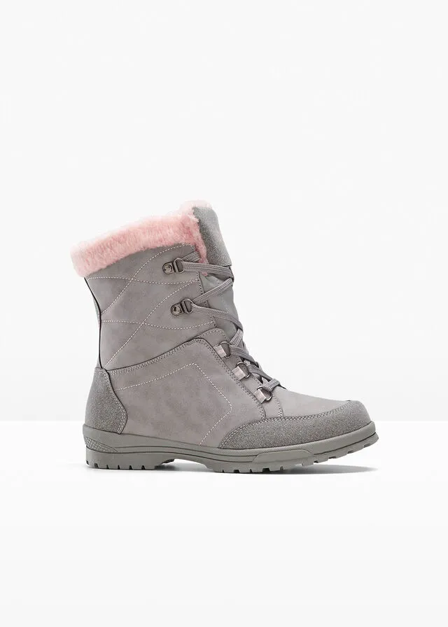 Botas con cordones Gris