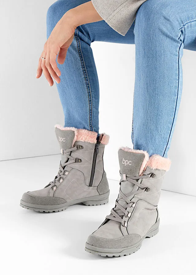 Botas con cordones Gris