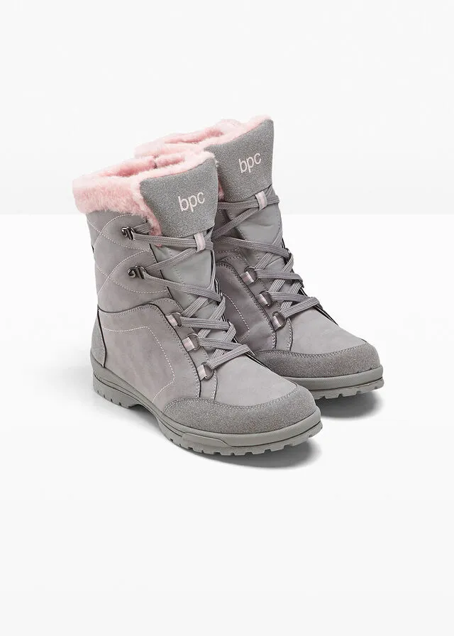 Botas con cordones Gris