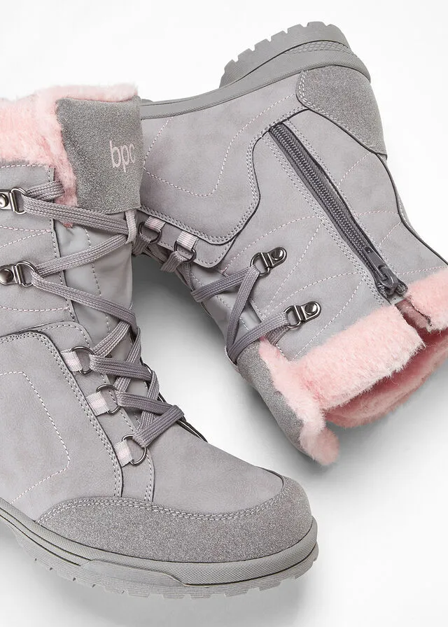 Botas con cordones Gris