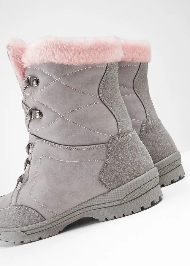 Botas con cordones Gris